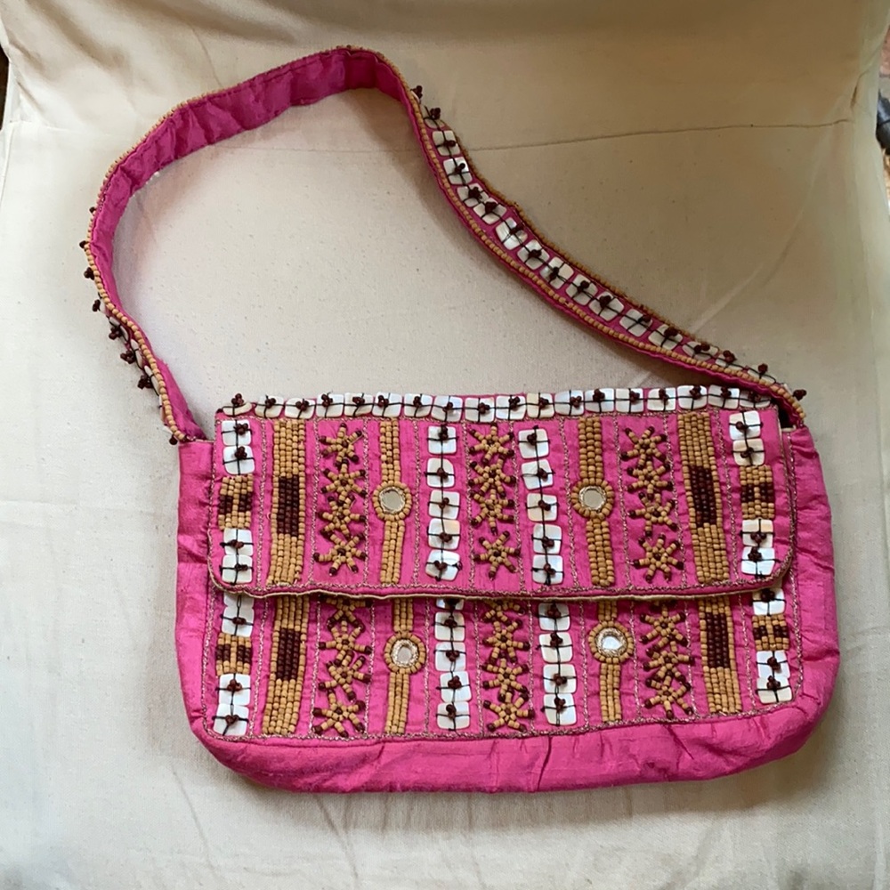 Silk Beaded purse